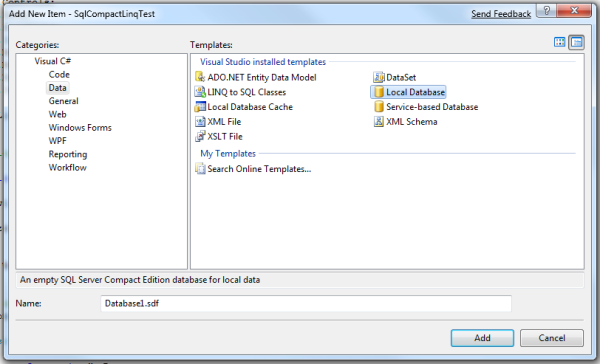 visual studio 2017 sql server compact